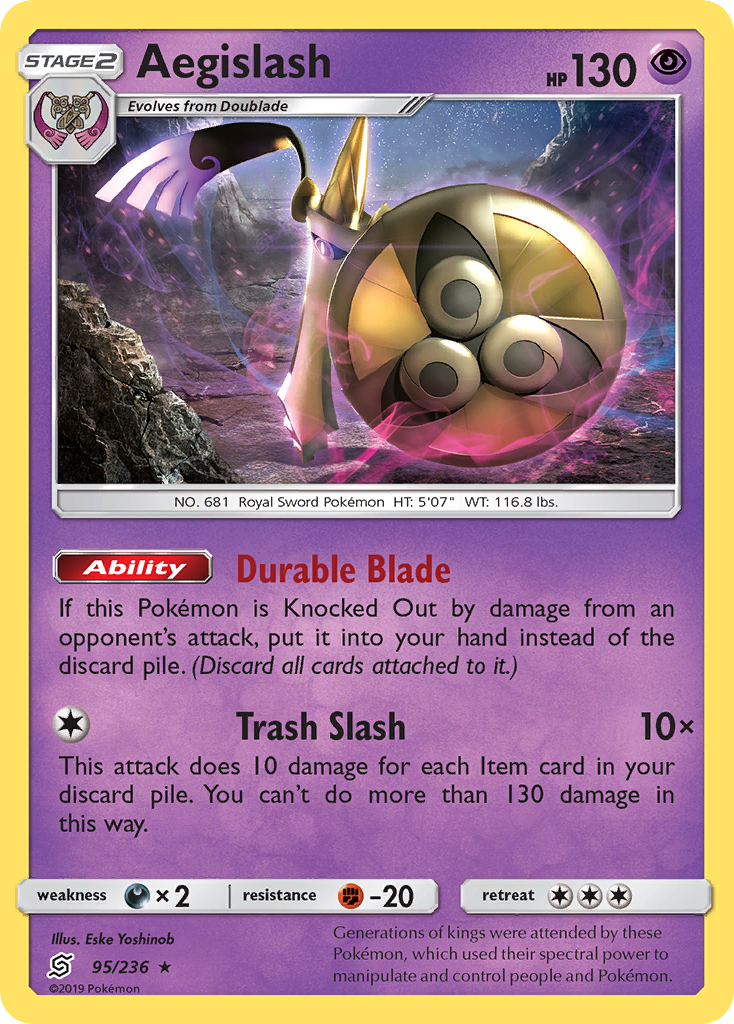 Aegislash - 95/236 - Rare Holo