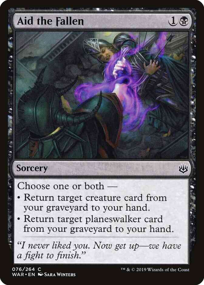 Aid the Fallen [76] [War of the Spark] [Non-Foil]