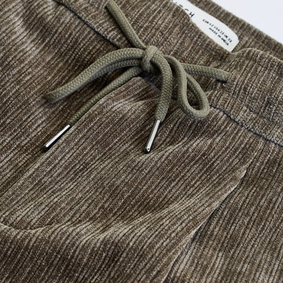 Olive Corduroy Relaxed Fit Trousers