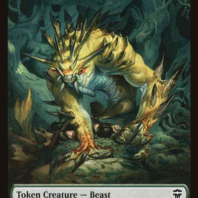 Beast Token (18) // Beast Token (19) [Commander Legends Tokens] [Non-Foil]