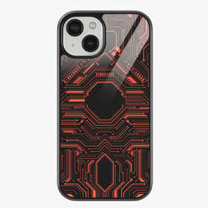 Abstract Futuristic Pattern Glass Case