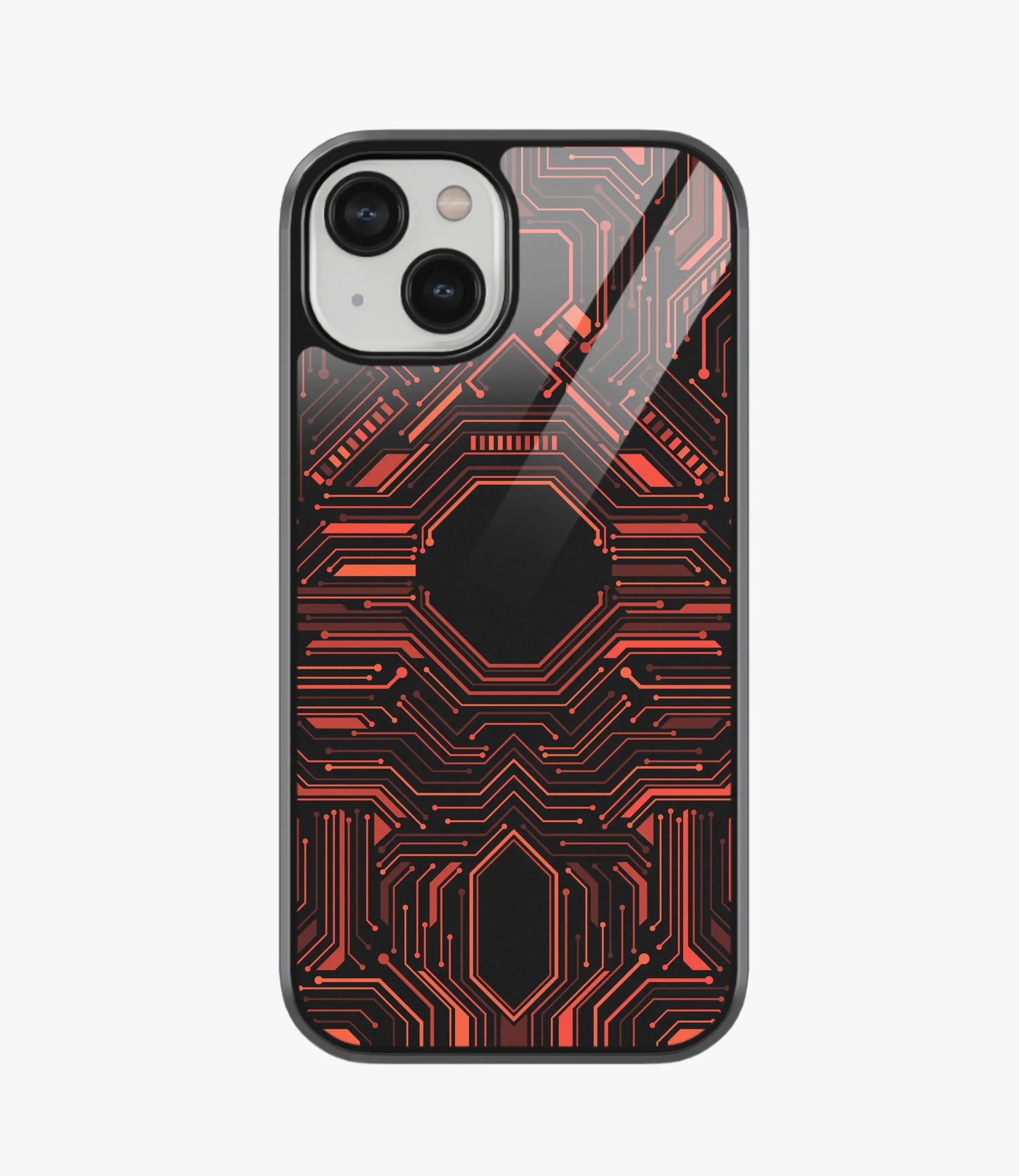 Abstract Futuristic Pattern Glass Case