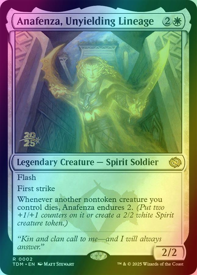 Anafenza, Unyielding Lineage [2s] [Prerelease] [Tarkir: Dragonstorm: Promos] [Foil]
