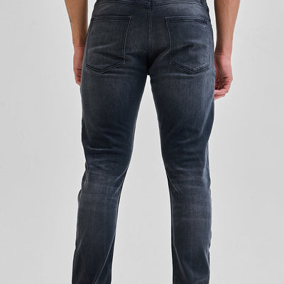Grey Tapered Fit Jeans