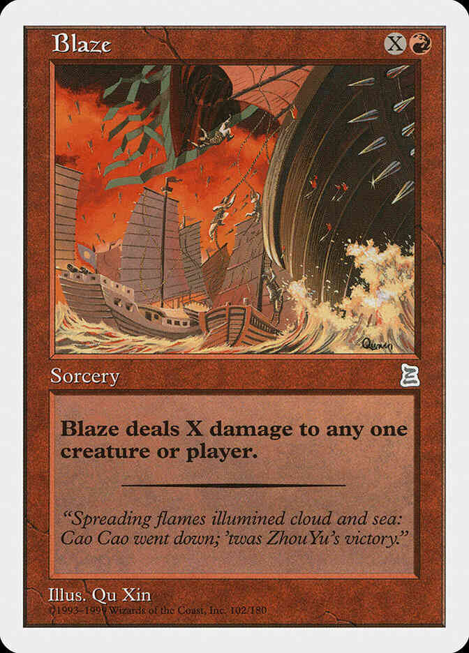 Blaze - Japanese [102] [Japanese Portal Three Kingdoms] [Non-Foil]