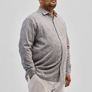 Black Linen Blend Shirt