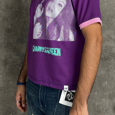 Charitraheen Baby Tee- Purple