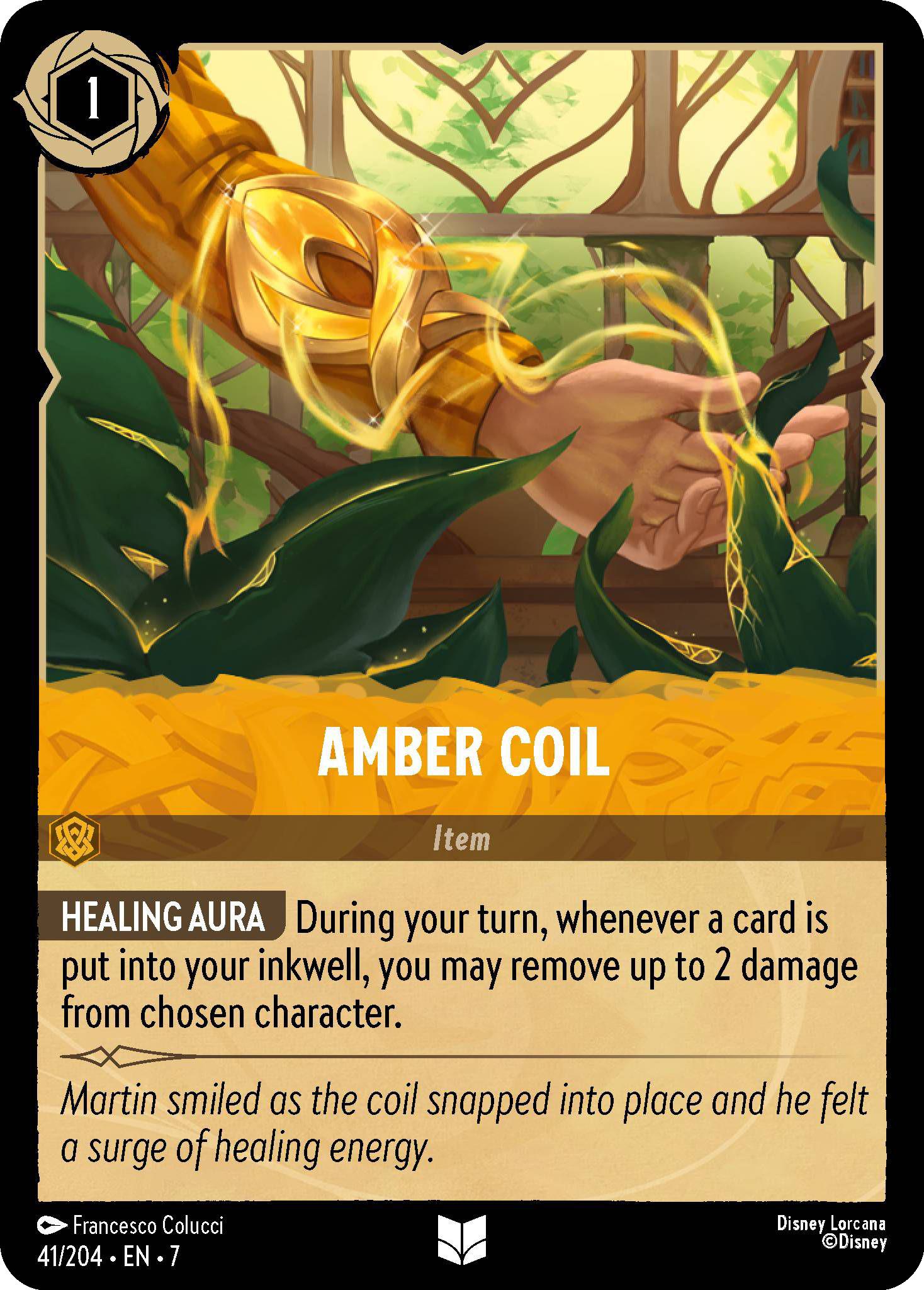 Amber Coil - 41/204 [Archazia's Island] [Non-Foil]