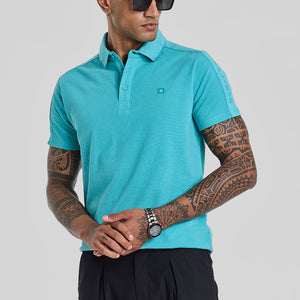 Believe Turquoise Polo T-Shirt