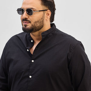 Black Mandarin Shirt