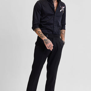 Black Embellished Shirt