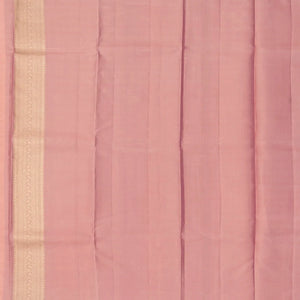 Bubblegum Pink Silk Saree With Zari Stripes & Buttas