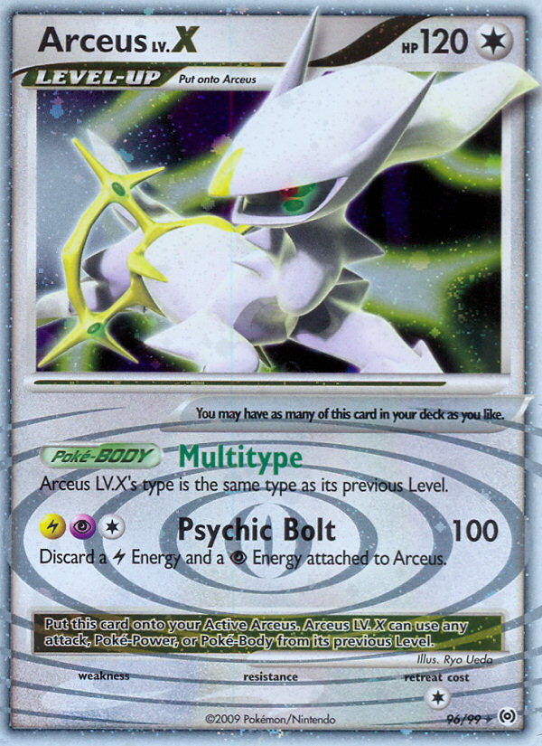 Arceus - 96/99 - Rare Holo Lv.X