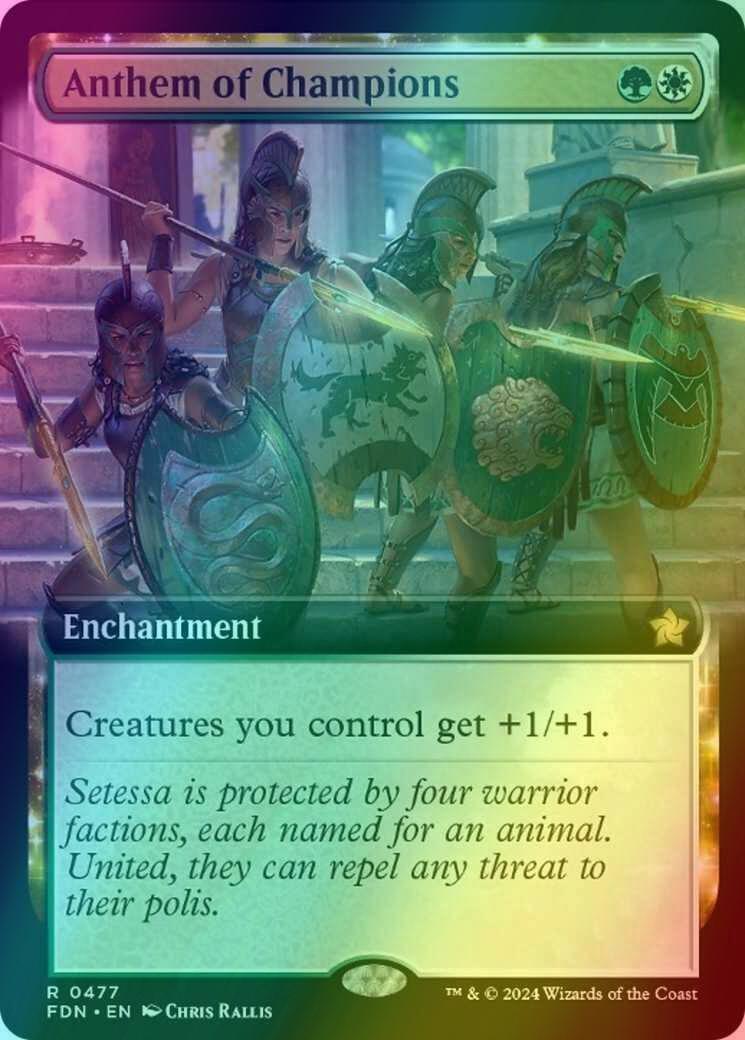 Anthem of Champions [477] [Extended Art] [Foundations] [Foil]
