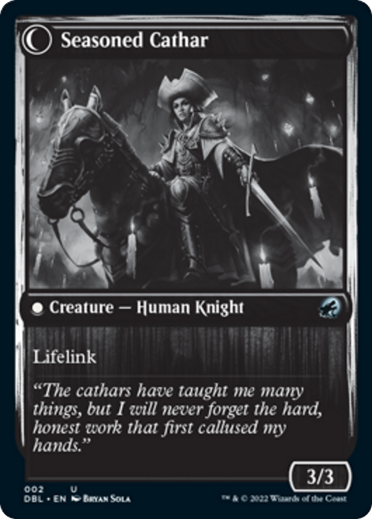 Ambitious Farmhand // Seasoned Cathar [2] [Innistrad: Double Feature] [Non-Foil]