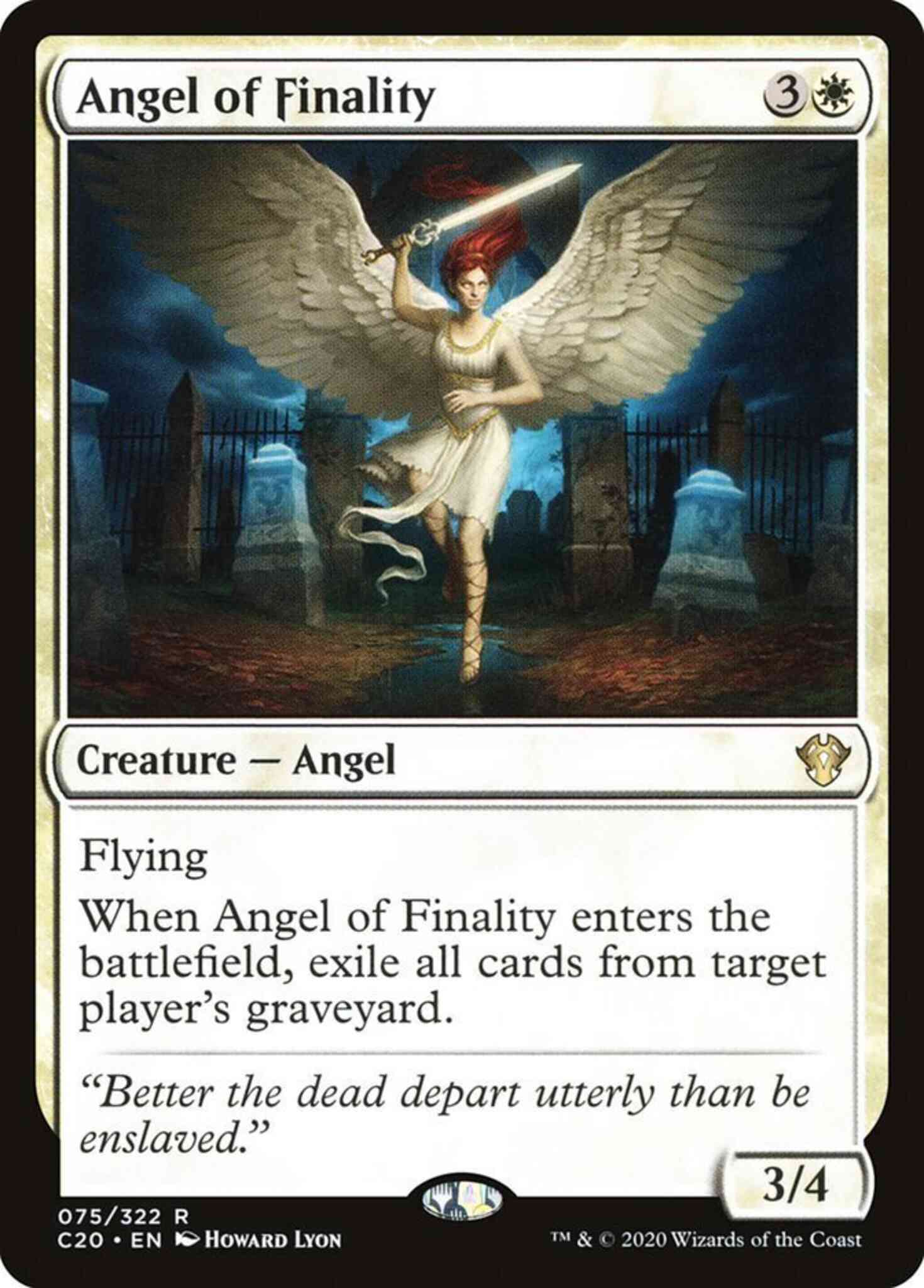 Angel of Finality [75] [Commander 2020] [Non-Foil]