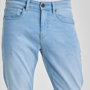 Light Blue Tapered Fit Jeans