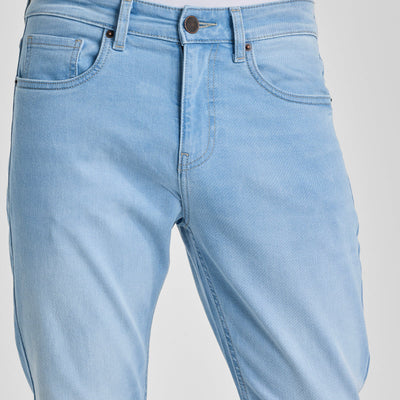 Light Blue Tapered Fit Jeans