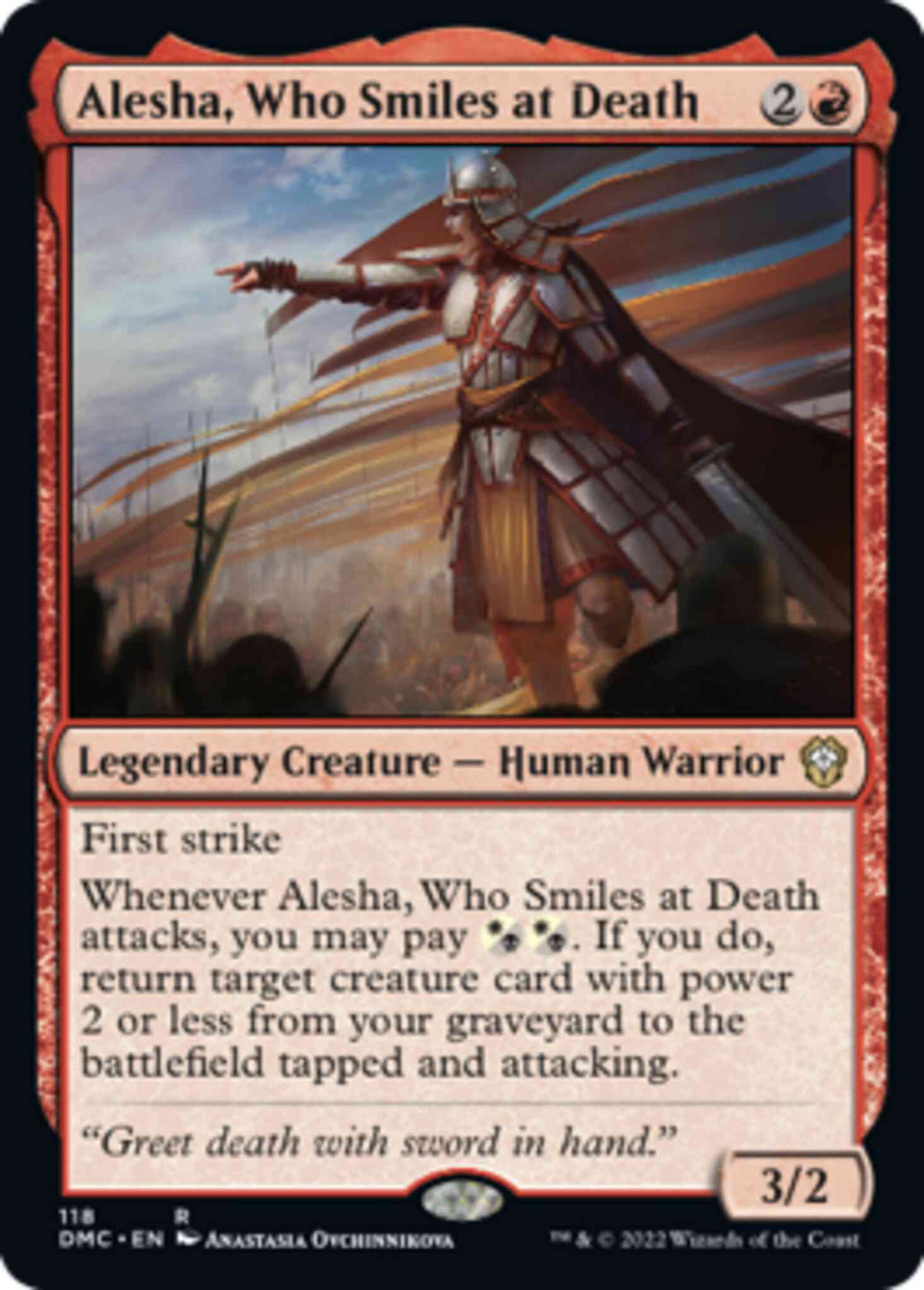 Alesha, Who Smiles at Death [118] [Dominaria United: Commander] [Non-Foil]