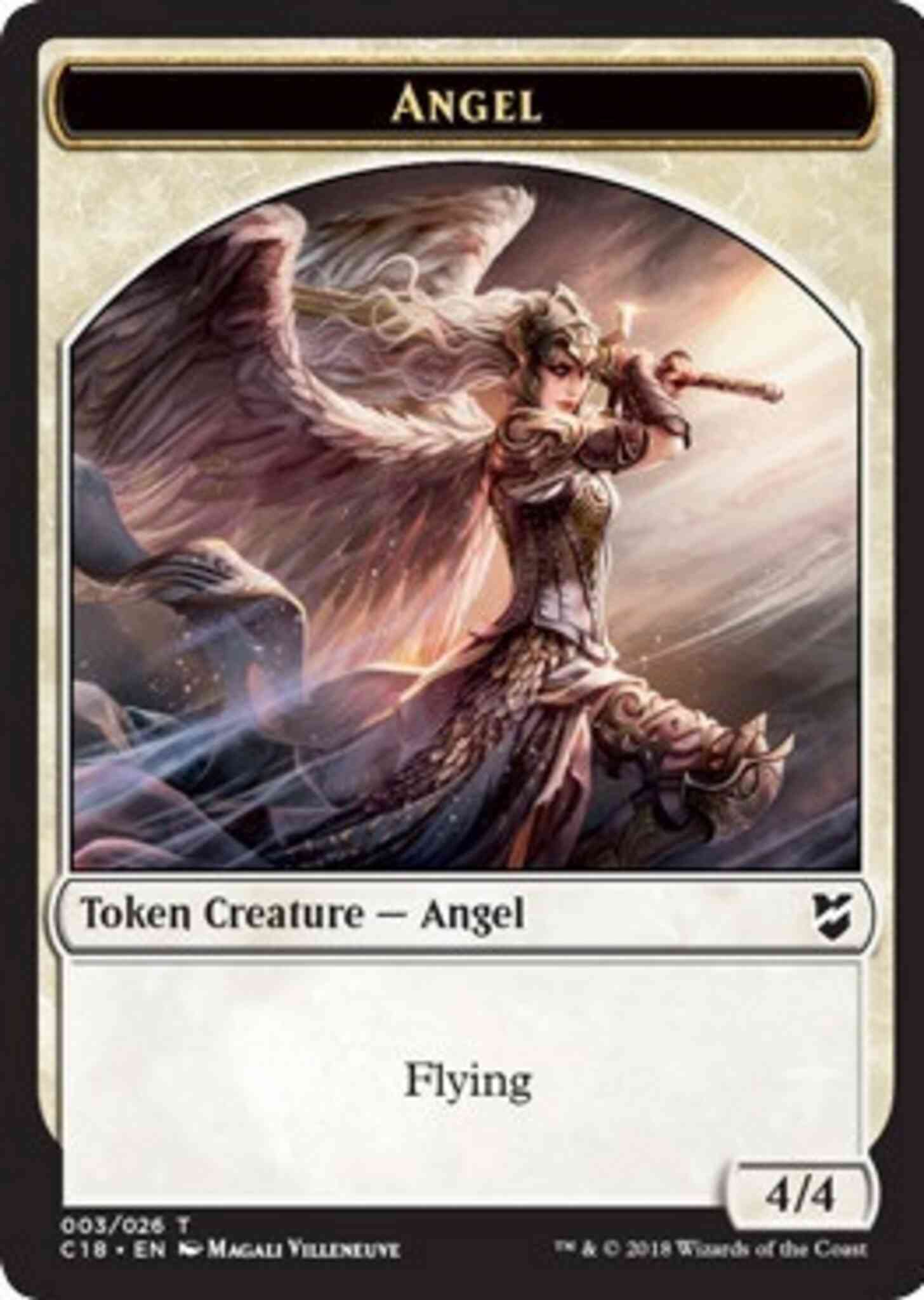 Angel Token (03) // Manifest Token (01) [Commander 2018 Tokens] [Non-Foil]