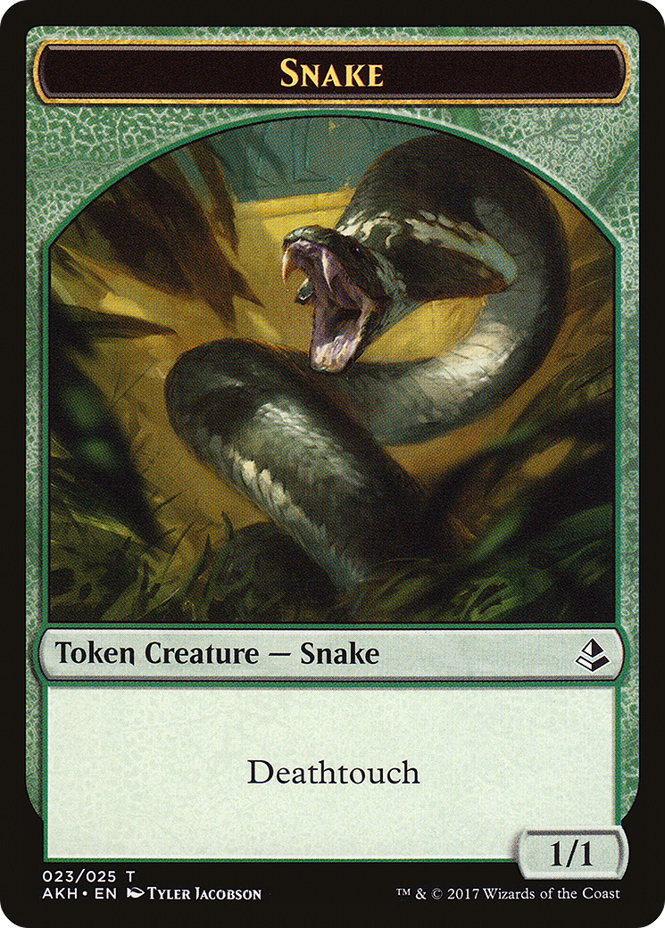 Aven Initiate Token (03) // Snake Token (23) [Amonkhet Tokens] [Non-Foil]