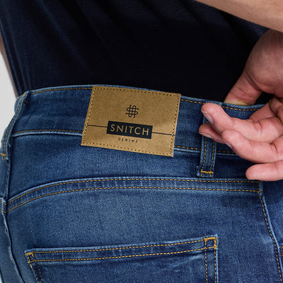 Blue Tapered Fit Jeans