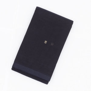 Black Handloom Kanchi Cotton Saree With Lotus Buttas