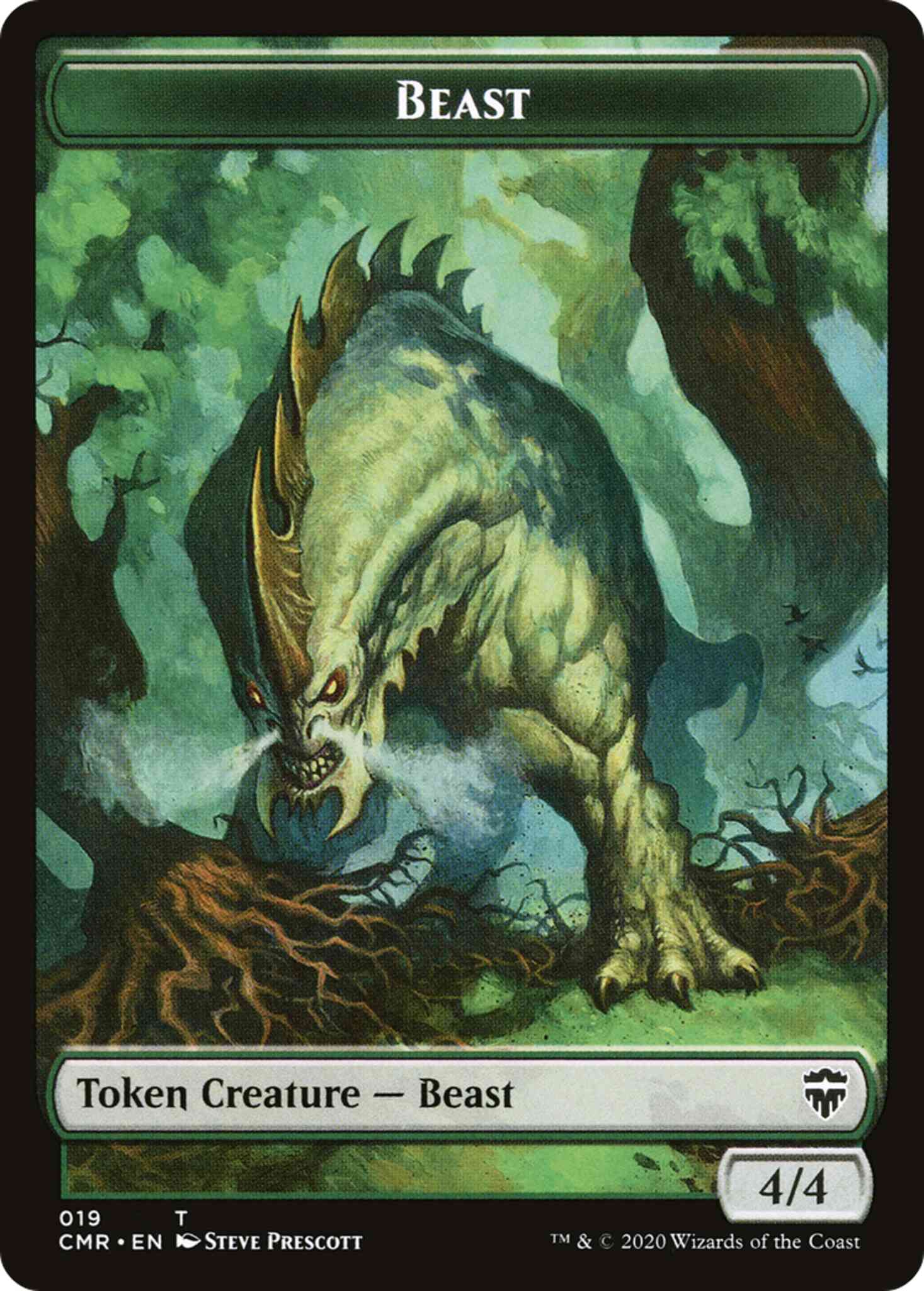 Beast Token (19) // Elephant Token (20) [Commander Legends Tokens] [Non-Foil]