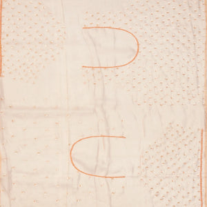 Light Peach Woven Organza Saree With Sequin Embroidery