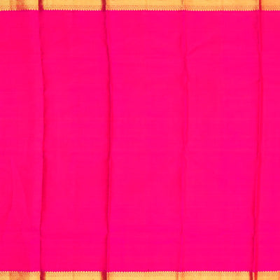 Hot Pink Handloom Kanchipuram Silk Saree With Vanasingaram Motifs