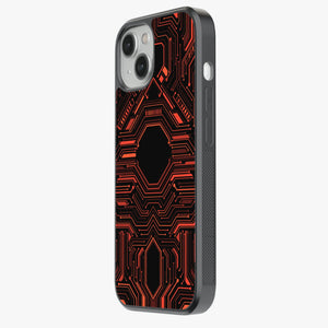 Abstract Futuristic Pattern Glass Case