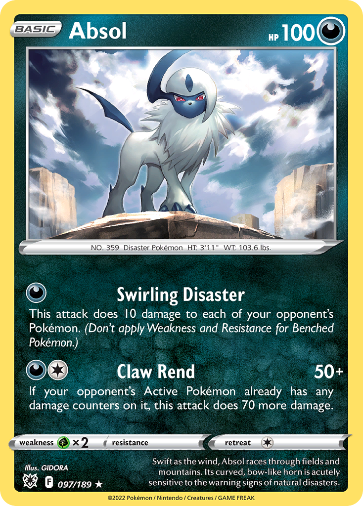 Absol - 097/189 - Rare Holo