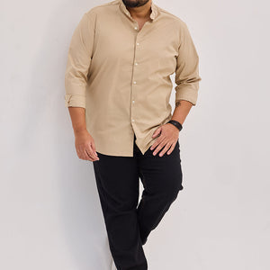 Beige Mandarin Shirt