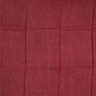 Navy Blue Handloom Tussar Silk Saree With Printed Tree Motifs