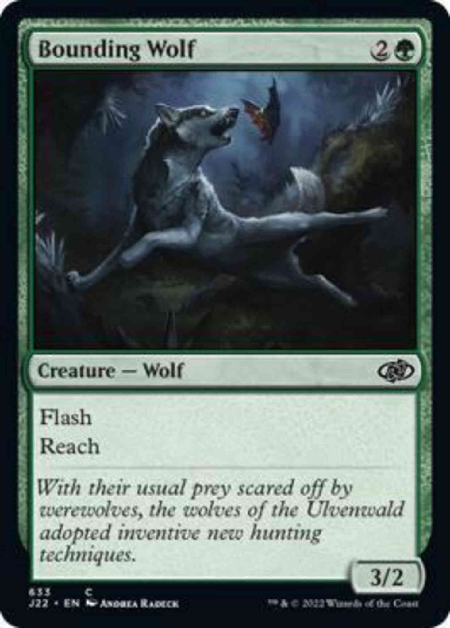 Bounding Wolf [633] [Jumpstart 2022] [Non-Foil]