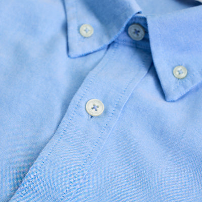 Blue Button Down Regular Fit Shirt
