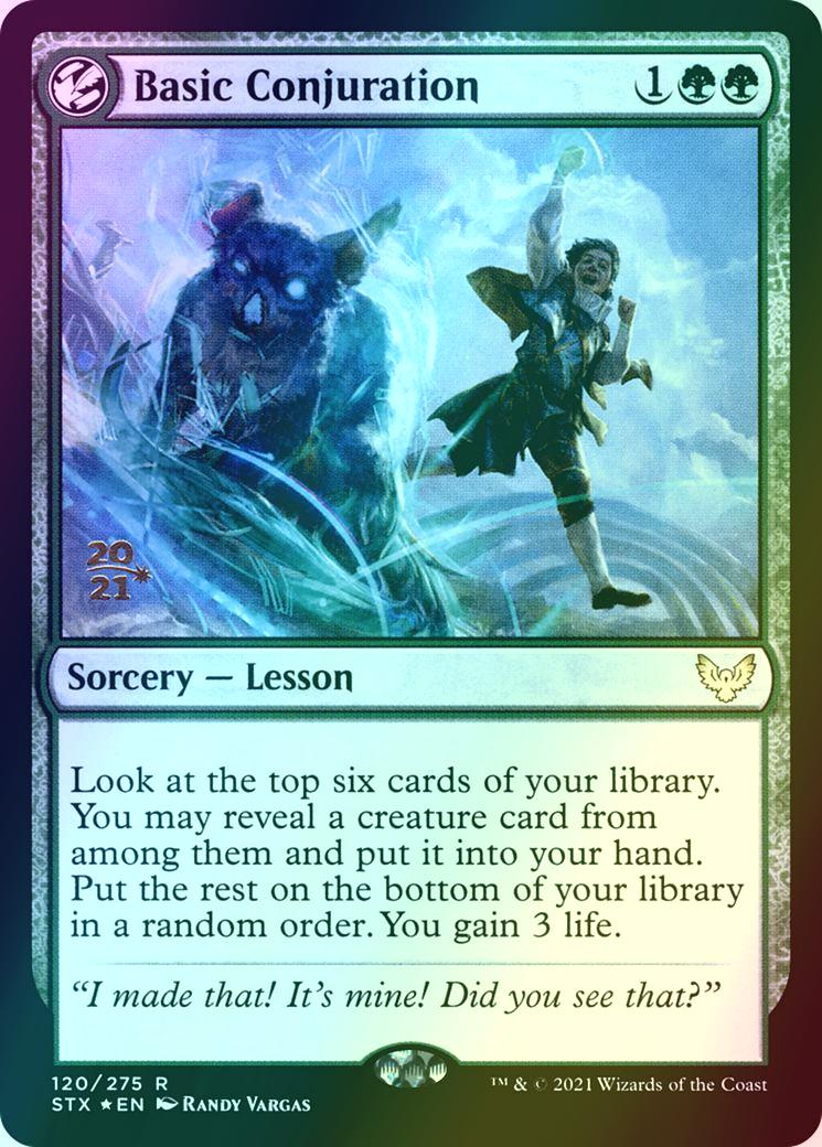Basic Conjuration [Prerelease] [120s] [Strixhaven: School of Mages Promos] [Foil]
