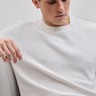 White Knitted Sweater