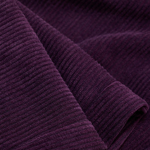 Purple Corduroy Relaxed Fit Trousers
