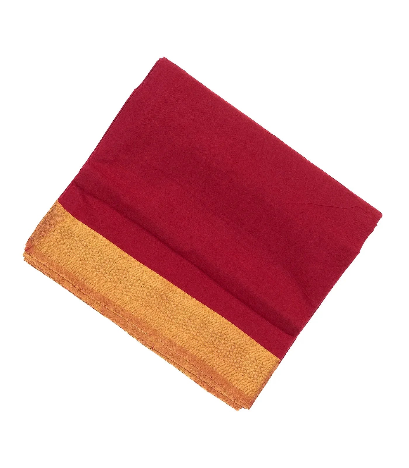 Pink Mangalagiri Cotton Saree With Contrast Zari Border