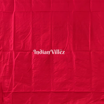 Lime Green & Red Swastik & Kumbha Design Sambalpuri Saree