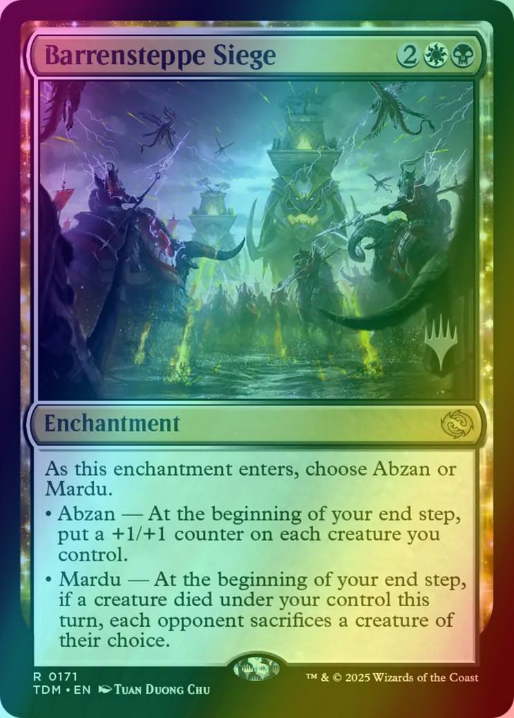 Barrensteppe Siege [171p] [Promo Pack] [Tarkir: Dragonstorm: Promos] [Foil]