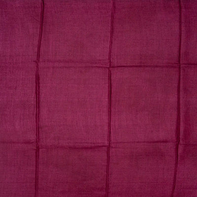 Pink Handloom Tussar Silk Saree With Pashmina Floral Jaal Motifs-Pink