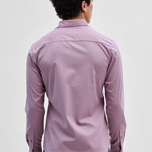 Lilac Slim Fit Stretch Shirt