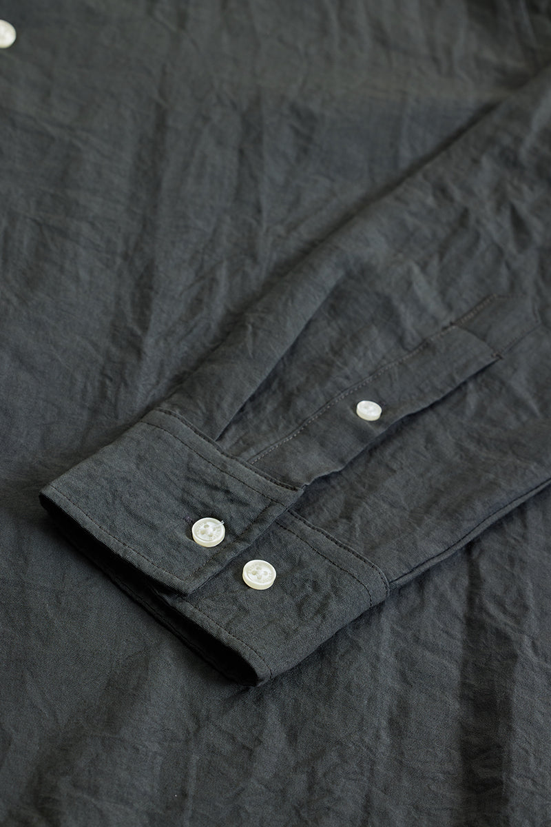 Grey Crinkle Shirt