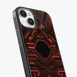 Abstract Futuristic Pattern Glass Case