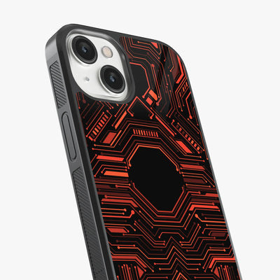 Abstract Futuristic Pattern Glass Case