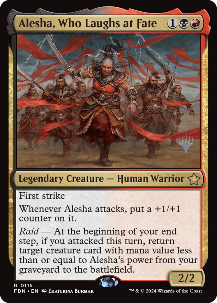 Alesha, Who Laughs at Fate [115p] [Promo Pack] [Foundations: Promos] [Non-Foil]
