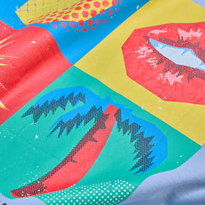 Shine Rejoice Vibe Light Blue Oversized T-Shirt