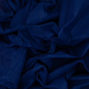 Dark Blue Bengal Cotton Saree With Red Border